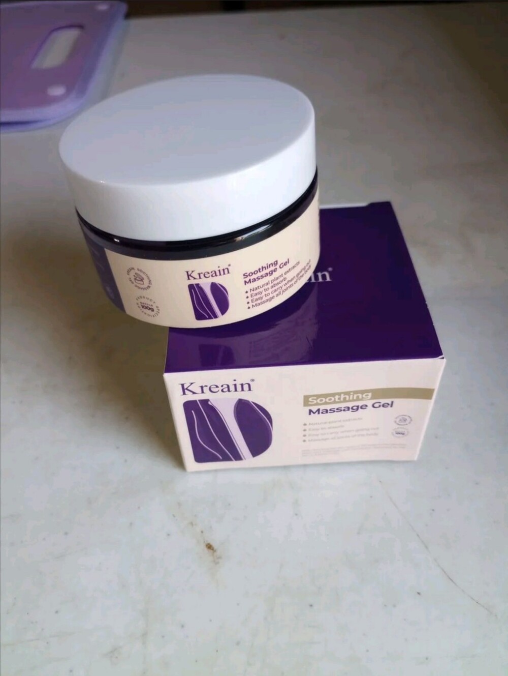 Soothing Massage Gel - White & Purple